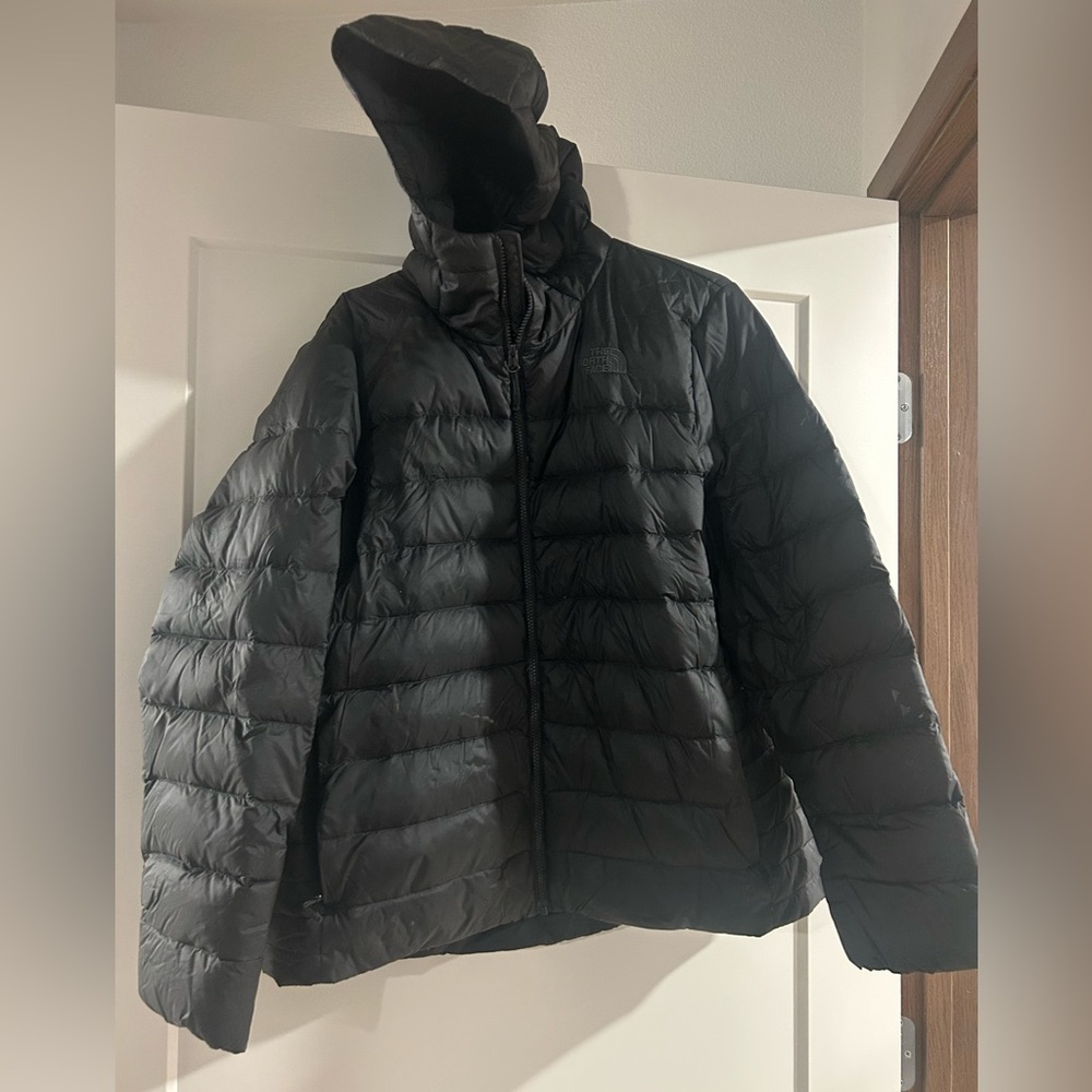 The North Face black puffer jacket